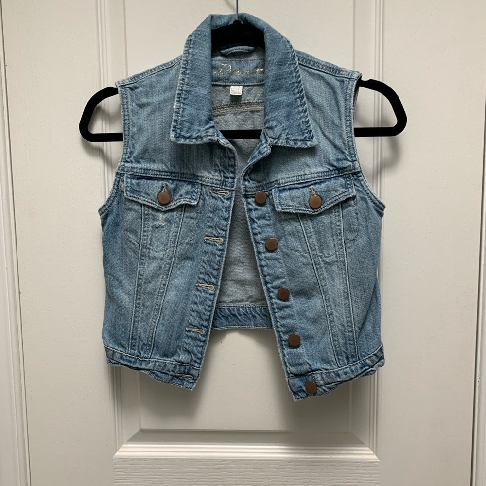 DYNAMITE | Cropped Jean Vest